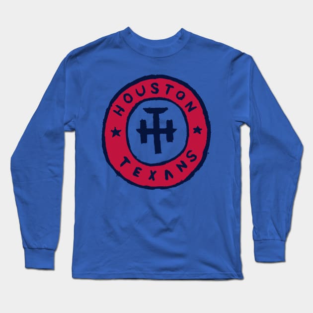 Houston Texaaaans 11 Long Sleeve T-Shirt by Very Simple Graph